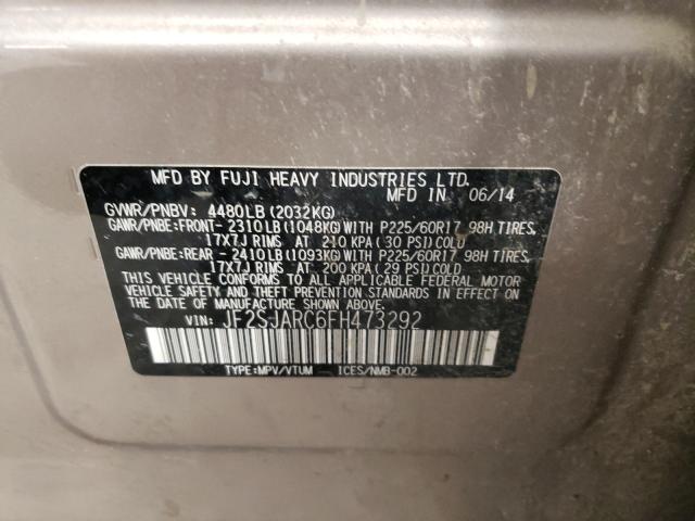 2015 SUBARU FORESTER 2 - JF2SJARC6FH473292