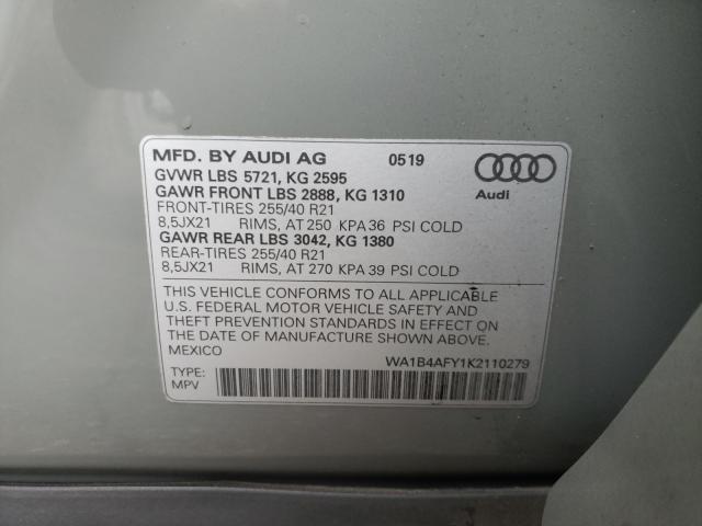 2019 AUDI SQ5 PREMIU WA1B4AFY1K2110279