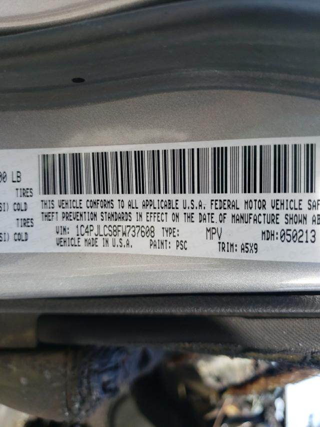 1C4PJLCS8FW737608 Jeep Cherokee Latitude