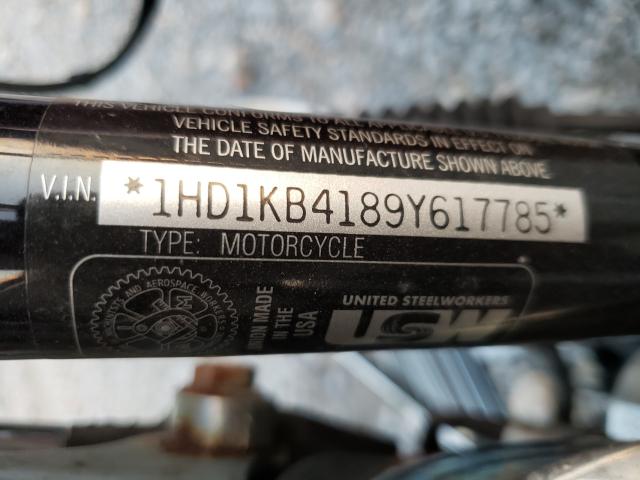 2009 HARLEY-DAVIDSON FLHX 1HD1KB4189Y617785