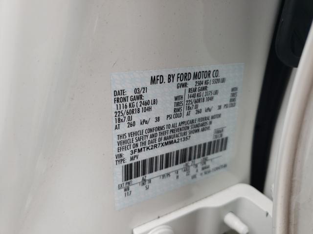 2021 FORD MUSTANG MA 3FMTK2R7XMMA21357