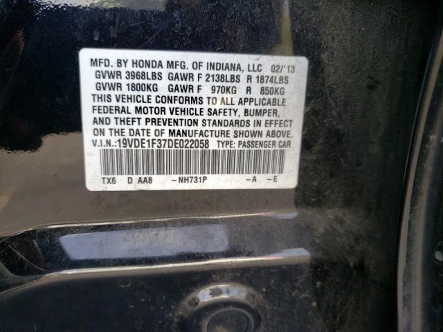 2013 ACURA ILX 20 19VDE1F37DE022058