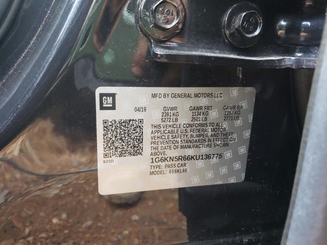 2019 CADILLAC CT6 SPORT 1G6KN5R66KU136775