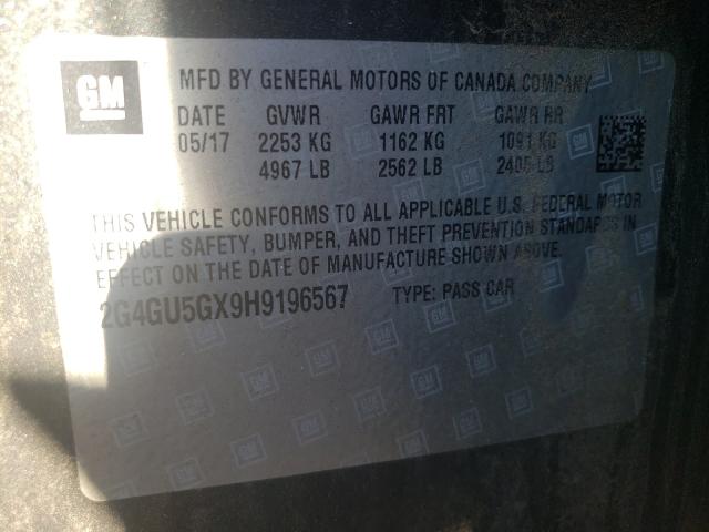 2017 BUICK REGAL GS 2G4GU5GX9H9196567