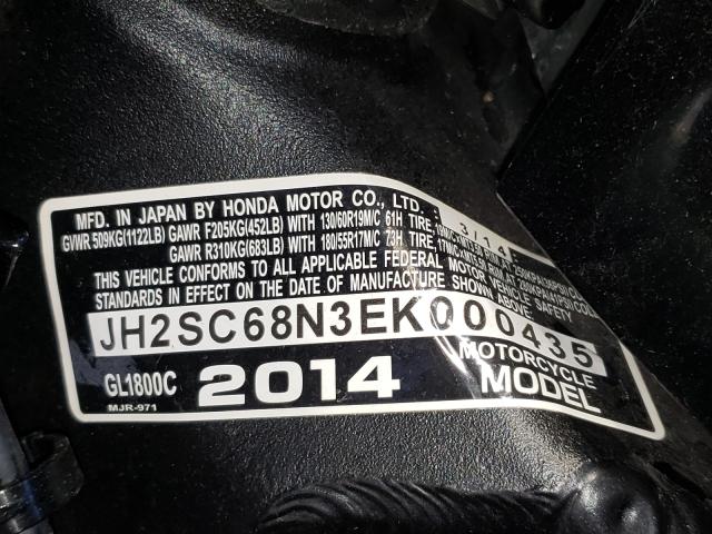 2014 HONDA GL1800 C JH2SC68N3EK000435