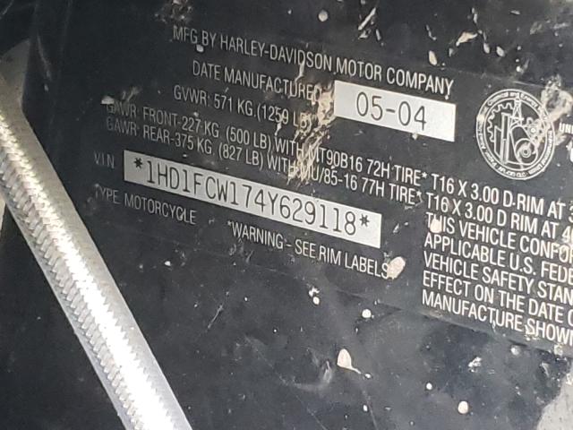 2004 HARLEY-DAVIDSON FLHTCUI 1HD1FCW174Y629118