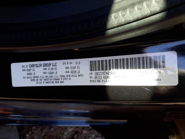 2010 DODGE AVENGER EX 1B3CC1FB1AN218005