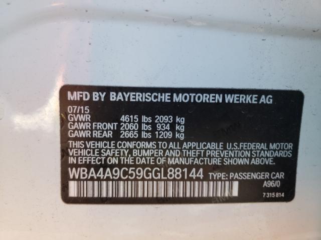 2016 BMW 428 I GRAN WBA4A9C59GGL88144