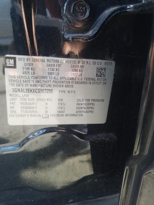 2012 CHEVROLET CAPTIVA SP 3GNAL2EKXCS567256