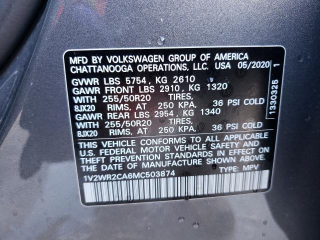 2021 VOLKSWAGEN 411 1V2WR2CA6MC503874