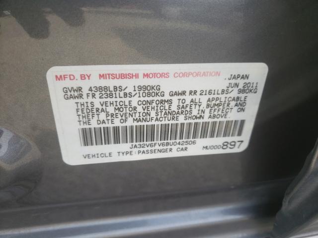 2011 MITSUBISHI LANCER RAL JA32V6FV6BU042506
