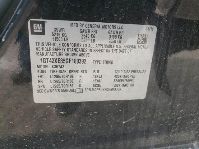 2016 GMC SIERRA K35 1GT42XE85GF180392