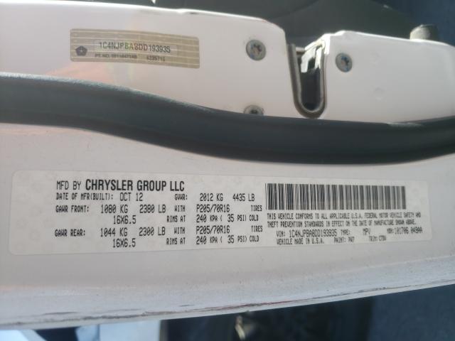 2013 JEEP UK 1C4NJPBA8DD193935