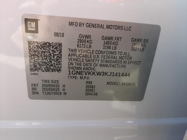 2019 CHEVROLET TRAVERSE P 1GNEVKKW3KJ141444