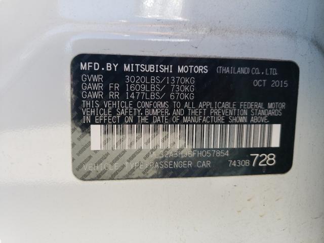 2015 MITSUBISHI MIRAGE DE ML32A3HJ6FH057854