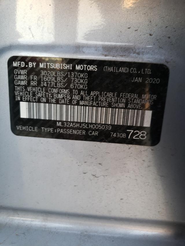 2020 MITSUBISHI MIRAGE LE ML32A5HJ5LH005039