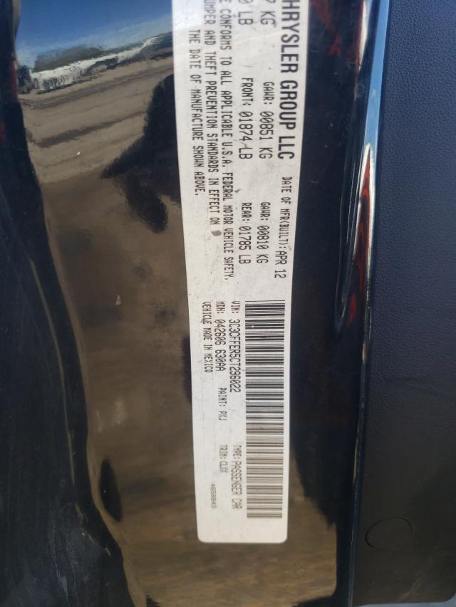 2012 FIAT 500 LOUNGE 3C3CFFER5CT296022