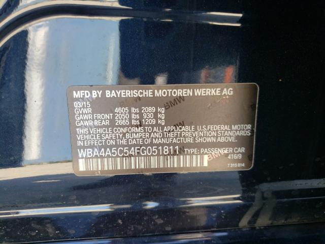 2015 BMW 428 I GRAN WBA4A5C54FG051811