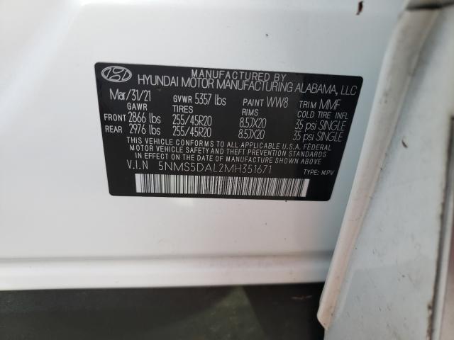 2021 HYUNDAI SANTA FE C 5NMS5DAL2MH351671