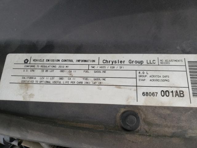 2010 DODGE NITRO SXT 1D4PU5GX8AW113652