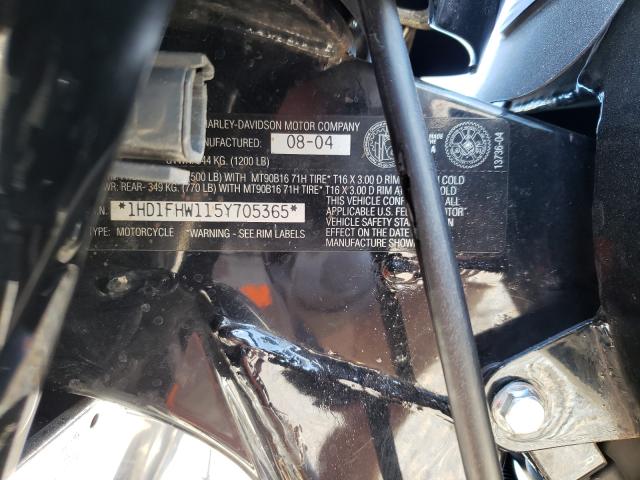 2005 HARLEY-DAVIDSON FLHPI 1HD1FHW115Y705365