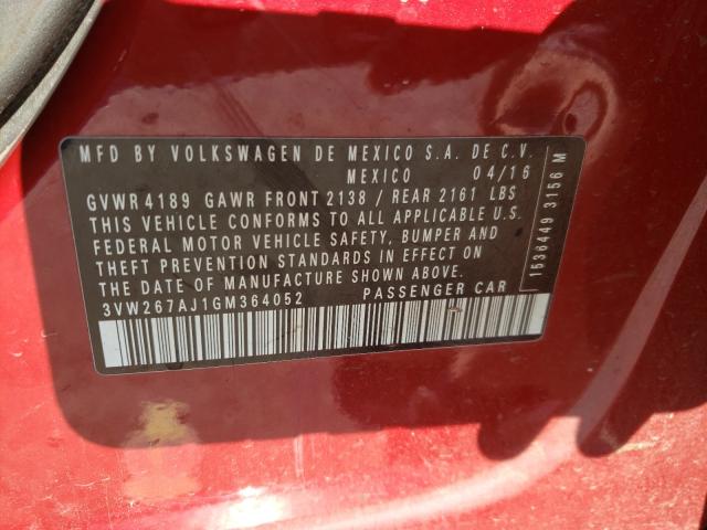 2016 VOLKSWAGEN JETTA S - 3VW267AJ1GM364052