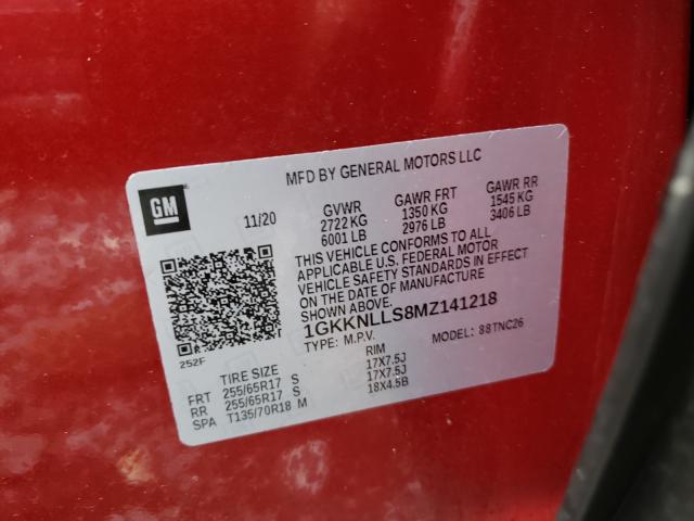 2021 GMC ACADIA AT4 1GKKNLLS8MZ141218