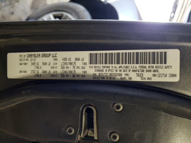 2011 DODGE RAM 2500 3D7UT2CL8BG562484