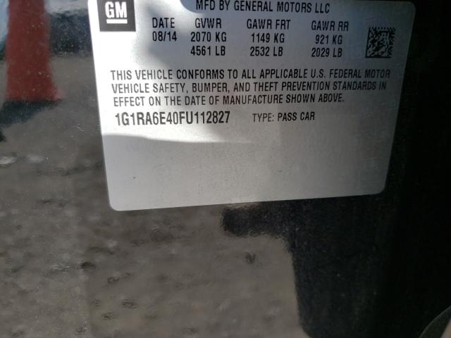 VIN 1G1RA6E40FU112827 2015 Chevrolet Volt no.10