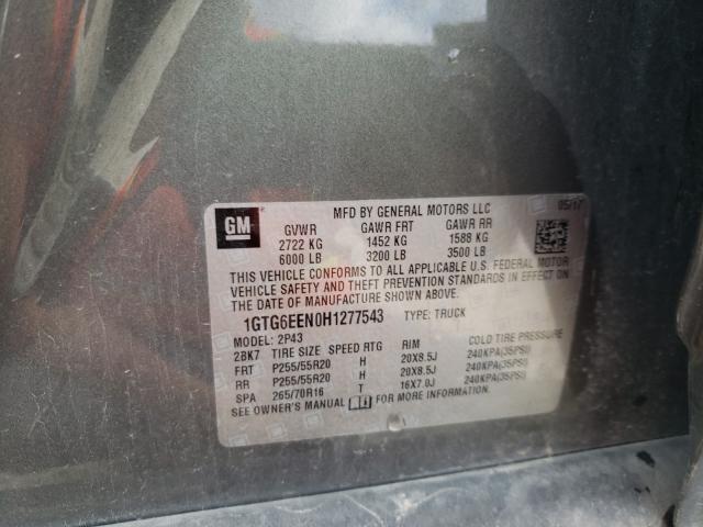 2017 GMC CANYON DEN 1GTG6EEN0H1277543