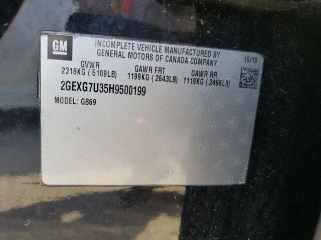 2017 CADILLAC XTS FUNERA 2GEXG7U35H9500199