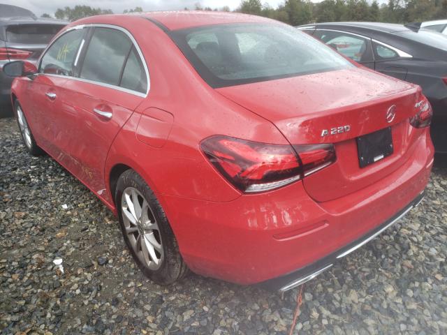 2019 MERCEDES-BENZ A 220 4MAT WDD3G4FB3KW017857