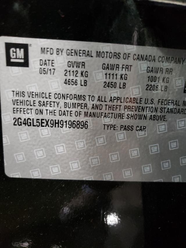 2017 BUICK REGAL SPOR 2G4GL5EX9H9196896
