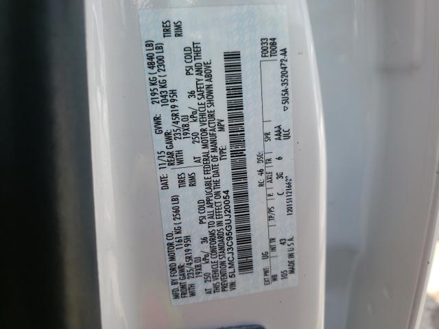 2016 LINCOLN MKC RESERV 5LMCJ3C95GUJ20054