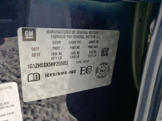 2017 CHEVROLET MALIBU PRE - 1G1ZH5SX5HF250052