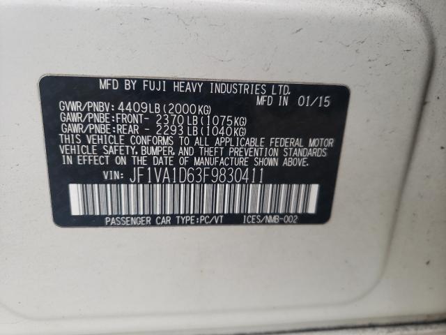 2015 SUBARU WRX PREMIU JF1VA1D63F9830411