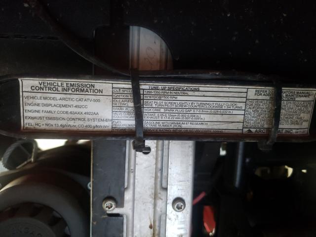2006 ARCTIC CAT 400 ATV 4UF06ATV06T225837
