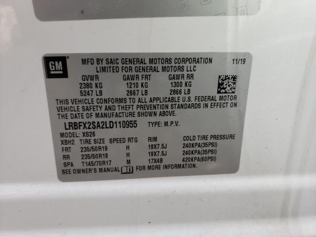2020 BUICK ENVISION E LRBFX2SA2LD110955