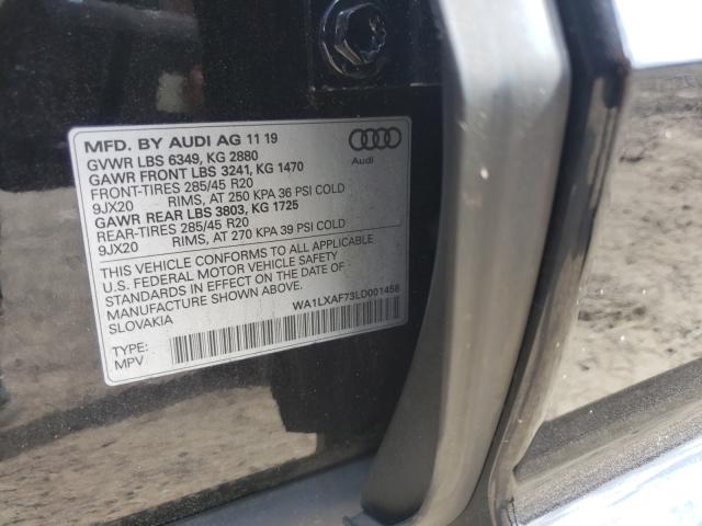 VIN WA1LXAF73LD001458 2020 Audi Q7, Premium Plus no.10