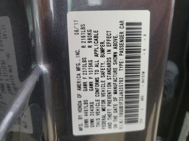 2018 ACURA TLX 19UUB1F35JA005792