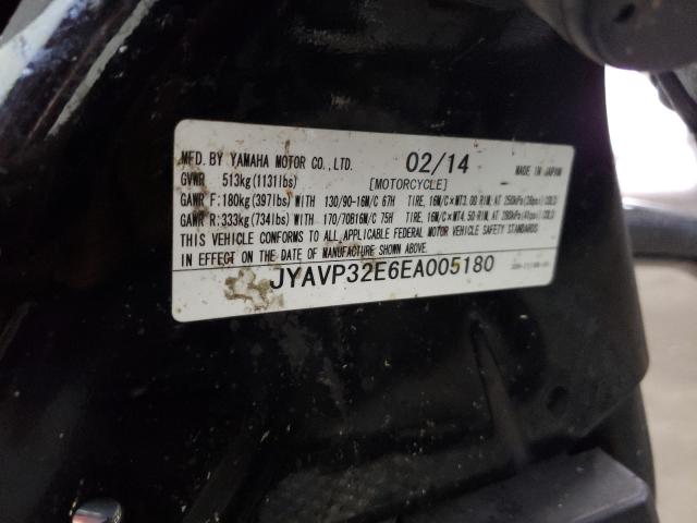 2014 YAMAHA XVS1300 CT JYAVP32E6EA005180