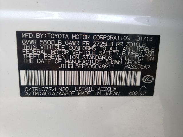 2013 LEXUS LS 460L JTHGL5EF5D5048911