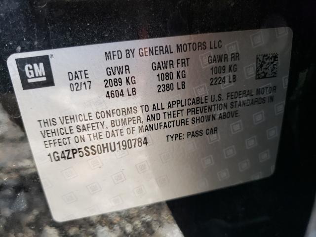 2017 BUICK LACROSSE E 1G4ZP5SS0HU190784