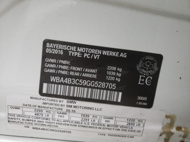 2016 BMW 435 XI GRA WBA4B3C59GG528705