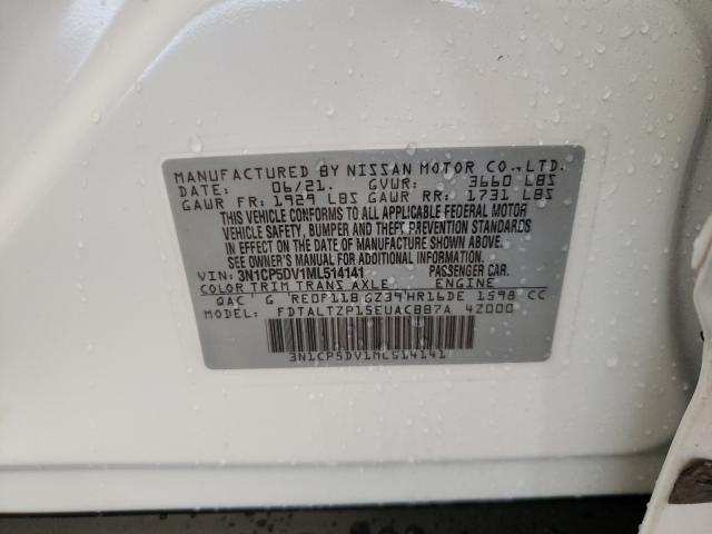 2021 NISSAN KICKS SR 3N1CP5DV1ML514141