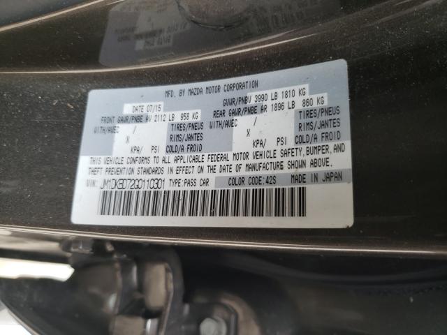 2016 MAZDA CX-3 JM1DKBD72G0110301