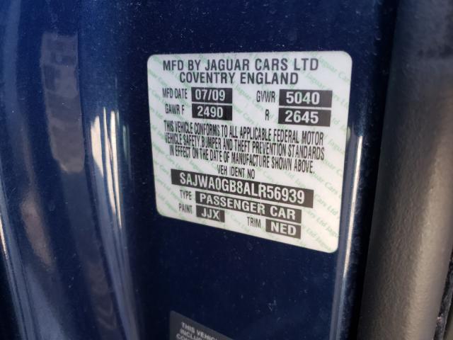2010 JAGUAR XF PREMIUM SAJWA0GB8ALR56939