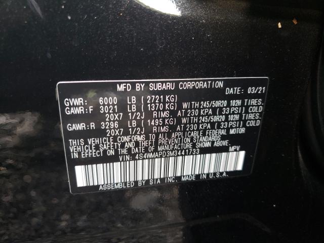 2021 SUBARU ASCENT LIM 4S4WMAPD3M3441733