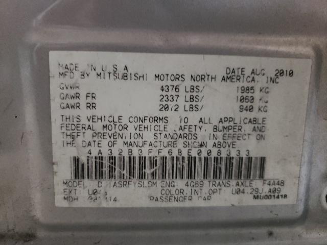 2011 MITSUBISHI GALANT ES 4A32B3FF6BE008333
