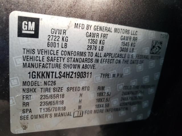 2017 GMC ACADIA ALL 1GKKNTLS4HZ190311